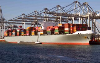 New Panamax vessel of ONE experiences container collapse in NA Atlas Logistic Network